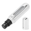 Mini Refillable Perfume Atomizer Bottle Scent Pump Case Cosmetic Spray Bottle 5mlSilver