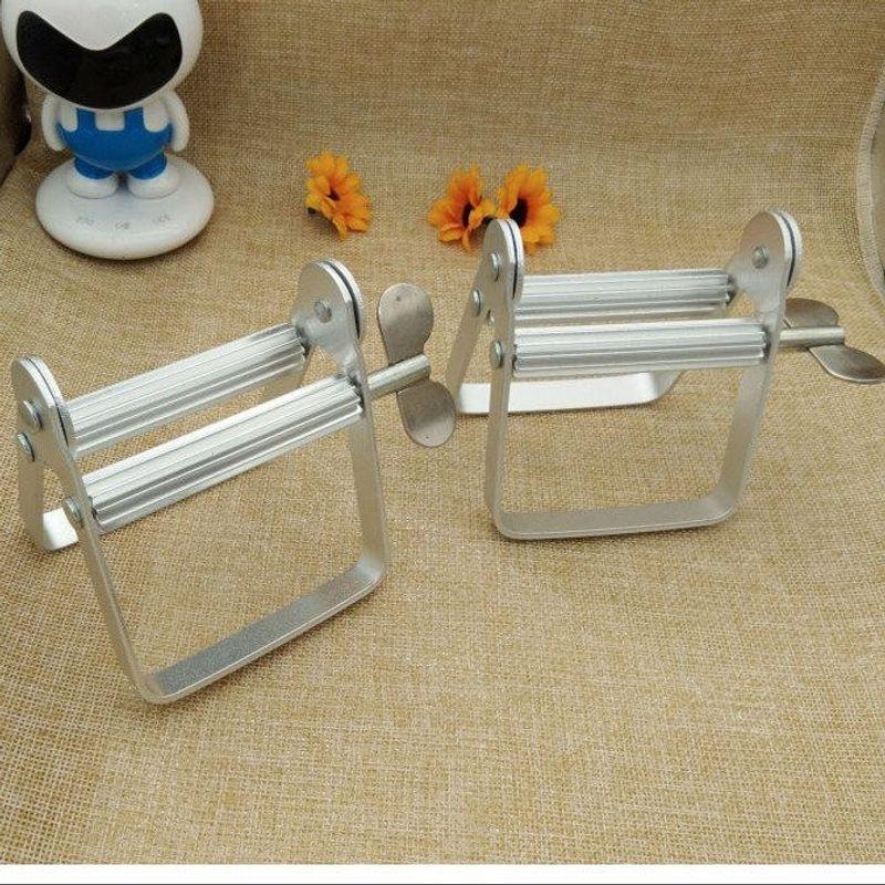 Toothpaste Squeezing Tool Small Sample Squeezer Manual Metal Paste Dispenser Hair Dye Paste Pigment Toothpaste Clip Stainless Steel