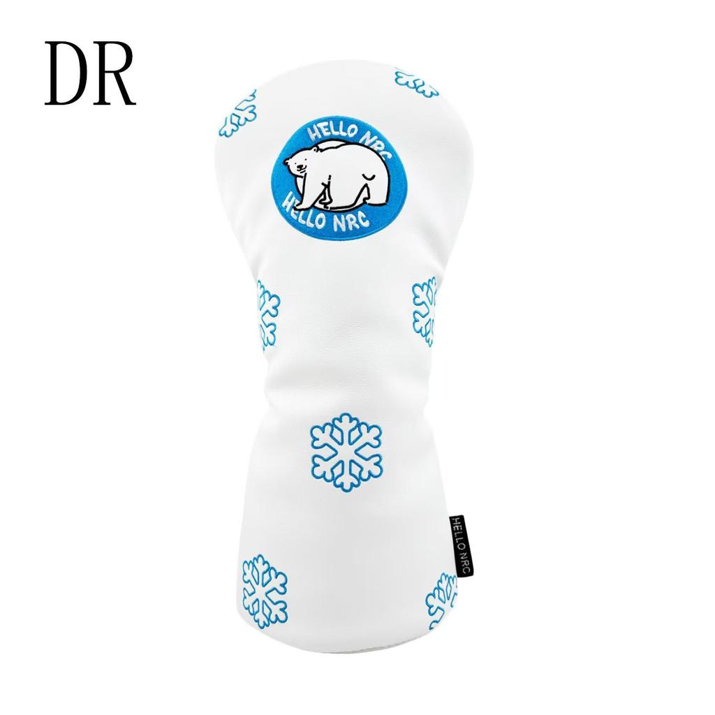 Golf Headcover for Driver Fairway Wood Utility Polar Bear Logo (440cc/460cc), (FW), (UT) - (for UT)