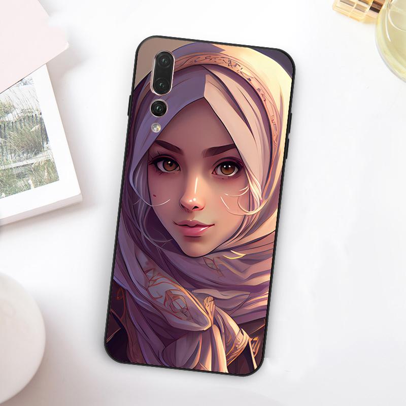 Custodia Musulmana Araba Hijab Ragazza Per Huawei Nova 5T 9 10 SE 7i 8i 11i 12i Y73 Y90 Y70 Y72 Y61 Y91 Y60 P20 P40 P30 Lite