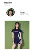 Women's Fat-Covering Slimming Short Sleeve Two-Piece Swimsuit for Swimming Pool
