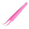 Curved Eyelash Extension Tweezers Professional Stainless Steel Eyelashes Grafting Tweezers