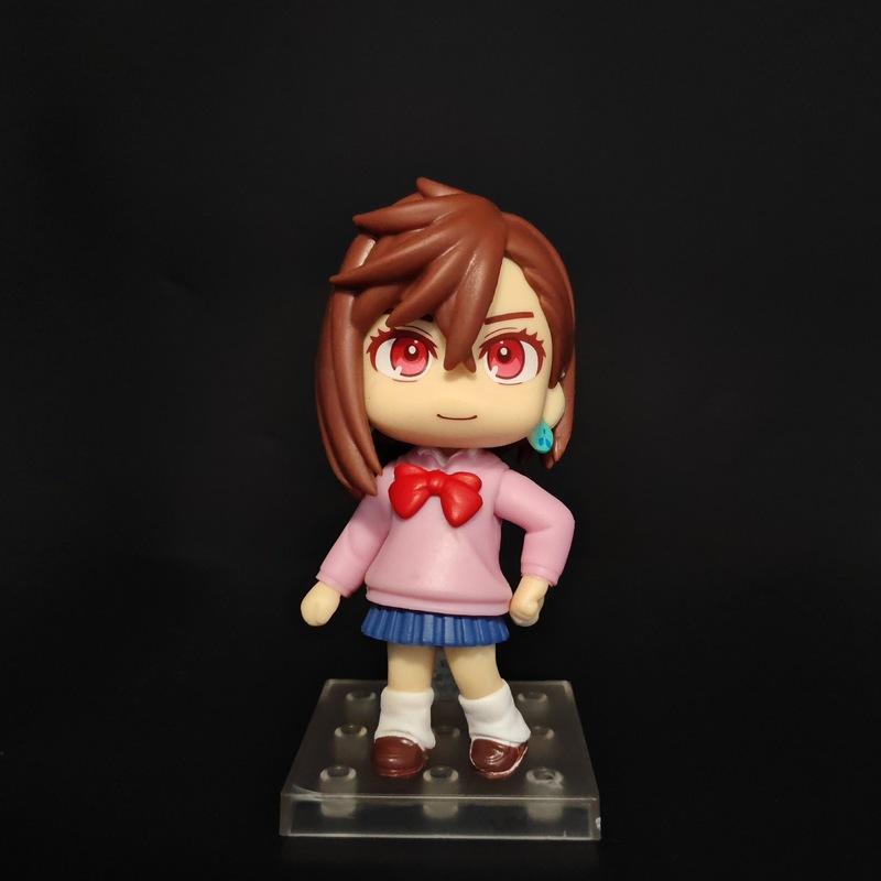 Cartoon Q Version Dandadan Okarun Momo Ayase Series Desktop Model Ornament Toys Window Display Collectible Periphery Fun Gifts