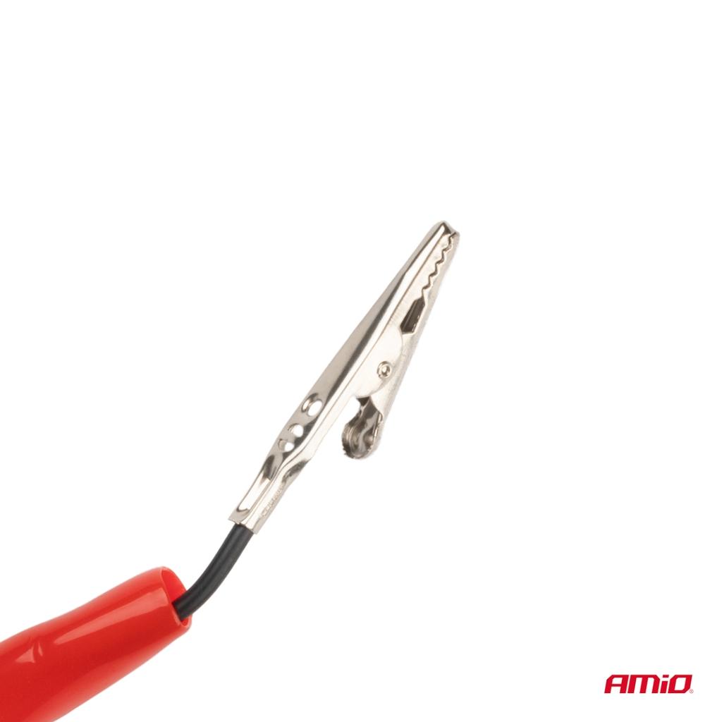 Car voltage tester with crocodile clamp 6-12V AMIO-04272