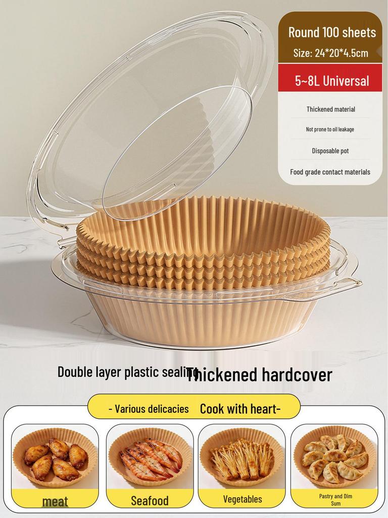 Good Helper Air Fryer Silicone Baking Mat - Oil-Absorbing, Thickened, Multi-Purpose.