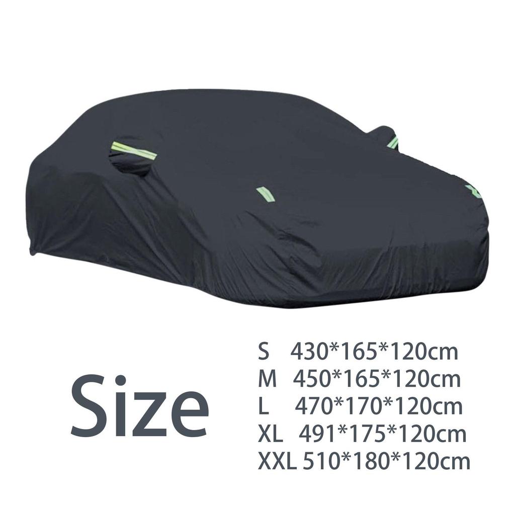 Car Cover Outdoor Protection Full Exterior Snow Cover Sunshade Dustproof Protection Cover Universal for Hatchback Sedan SUV