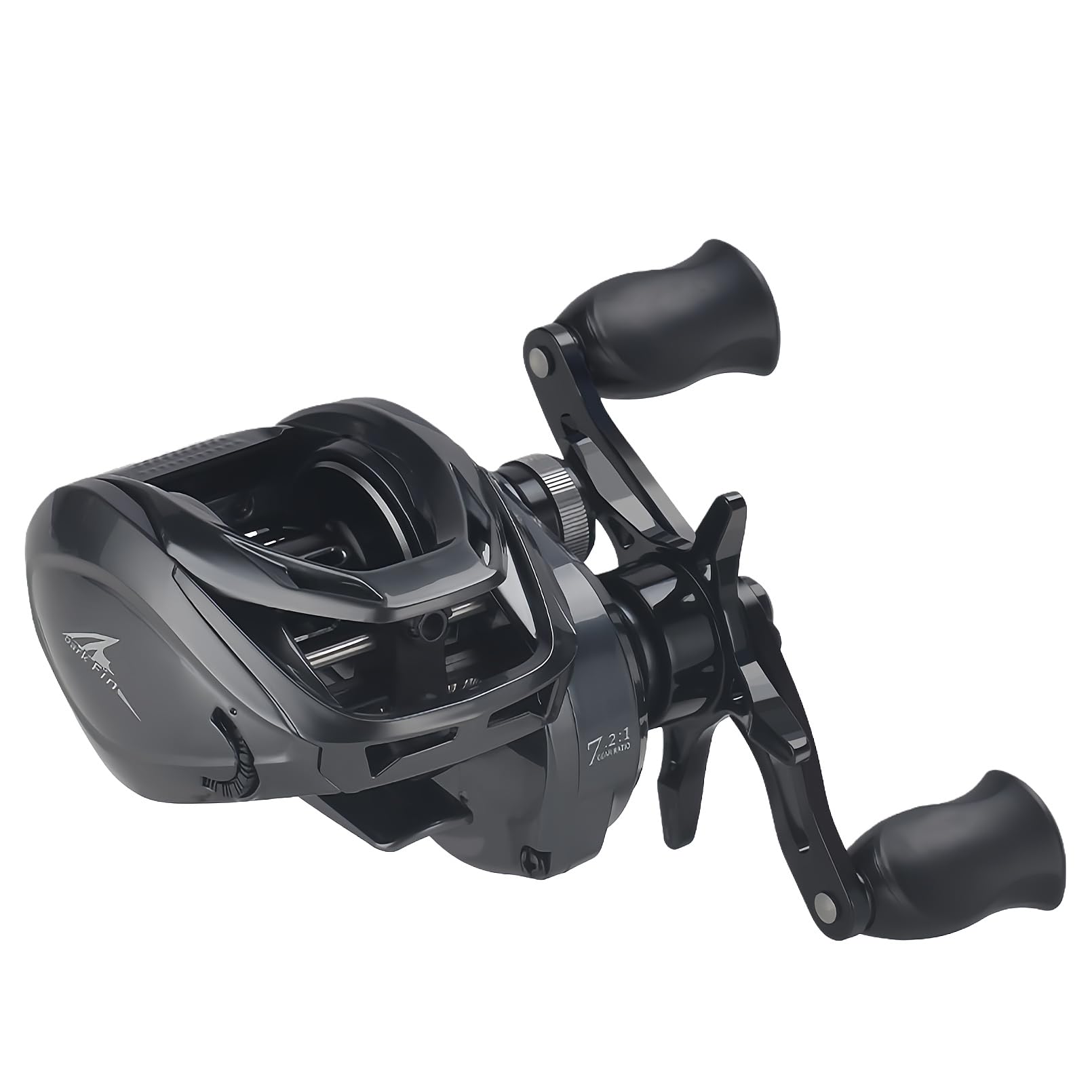 

BAVBAV Baitcasting Reel with Backlash Braking DC Low Inertia Ball 180g Gear 5kg Max Drag Adjustable Ideal for Beginners Handle Long-Cast Prevention,