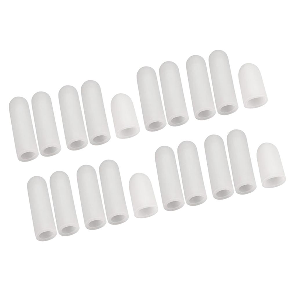 20Pcs Finger Brace Splint Sleeve Thumb Support Adjustable Index Pinky