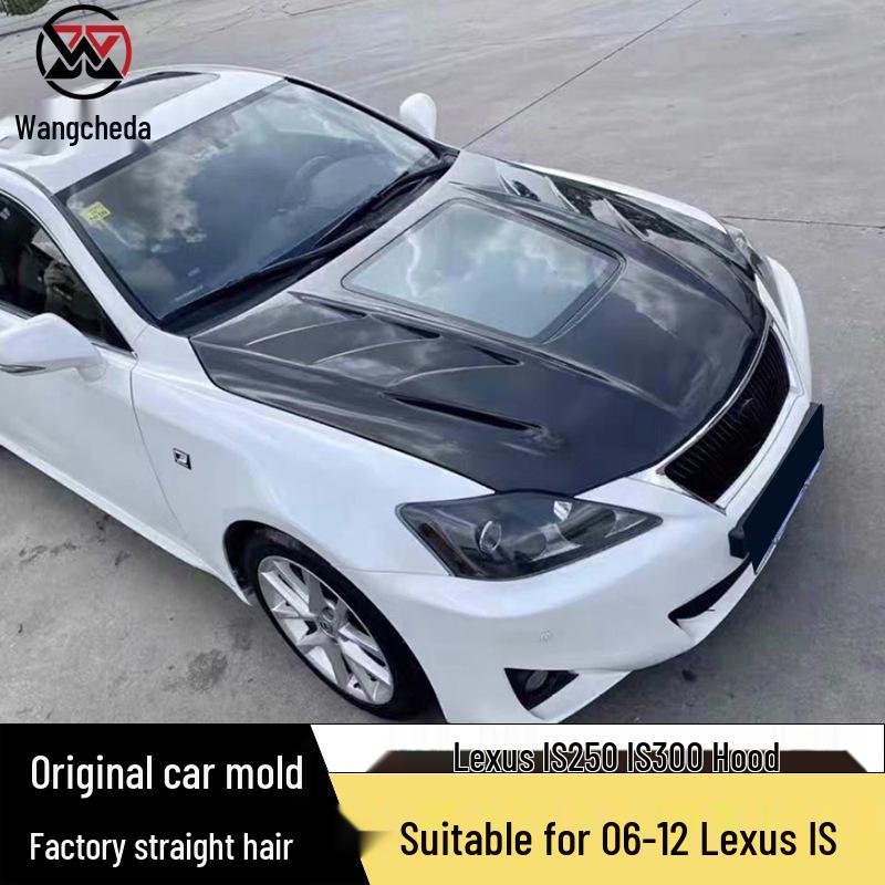 Carbon Fiber Glass Engine Hood Kit for 06-12 Lexus IS250/300