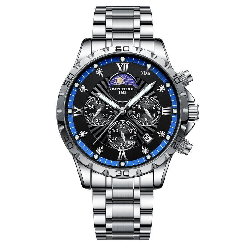 Hong Kong Fashion Swiss Men's Luminous Waterproof Steel Band Watch