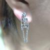 Zinc Zinc Alloy Skeleton Earrings Skull Imitation Human Bone Earrings Fashion Halloween Earrings  Accessories