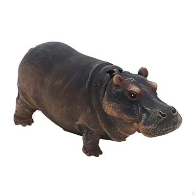 Fish Tank Bubbler Decoration Air Hippo Sculpture Multiuse Resin Stone Pump for Aquarium