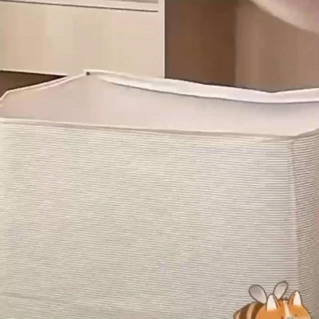 Extra-large 220-liter Fabric Storage Bin for Quilts, Linens, Clothes and Underwear - Portable and Lightweight with Zippers and Handles,Easy Carrying