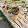 Portable Foldable Fishing Bucket with Lure Holder and Live Fish Protection