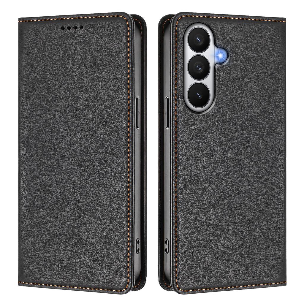 For Samsung Galaxy S26 Leather Wallet Case Magnetic Closure RFID Blocking Phone Cover