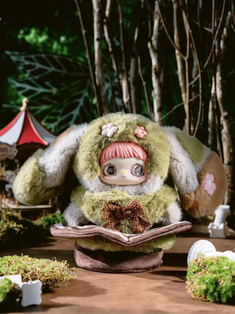 MayMei Paradise Ruins Series Plush Blind Box (approx. 33cm Tall)  3 Rotating Eyes  Exquisitely Embroidered Ear Design  3D Hat Design  Interchangeable