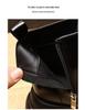 Women's Autumn 2025 Thick-Soled Hidden Heel Martin Boots - Slimming Ankle Design with Soft Sole