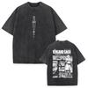 Vinland Saga Manga Thorfinn Vintage Spłowiony Oversize Koszulka z Nadrukiem Unisex Letnia Streetwear Fan Anime Prezent Świąteczny Top