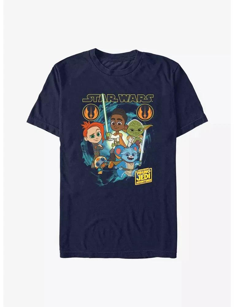 Star Wars Young Jedi Adventures Galactic Heroes TShirt Unisex Navy S
