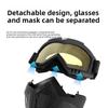 One-piece Harley Goggles Mask Motorcycle Splash-proof Windproof Mask Outdoor Off-road Tactical Eye Protection Glasses Mask