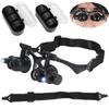 10x 15x 20x 25x Head Loupe Magnifier Watch Repair LED Light Magnifying Glass (9892G)
