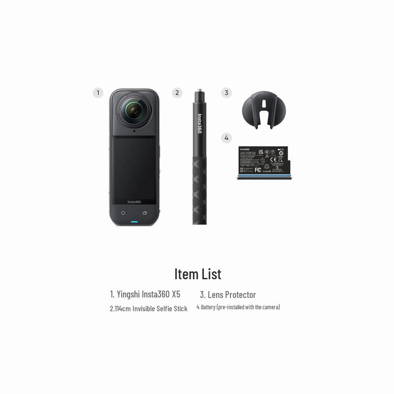 Insta360 X5 Flagship 8K Panoramic Action Camera (CN version)