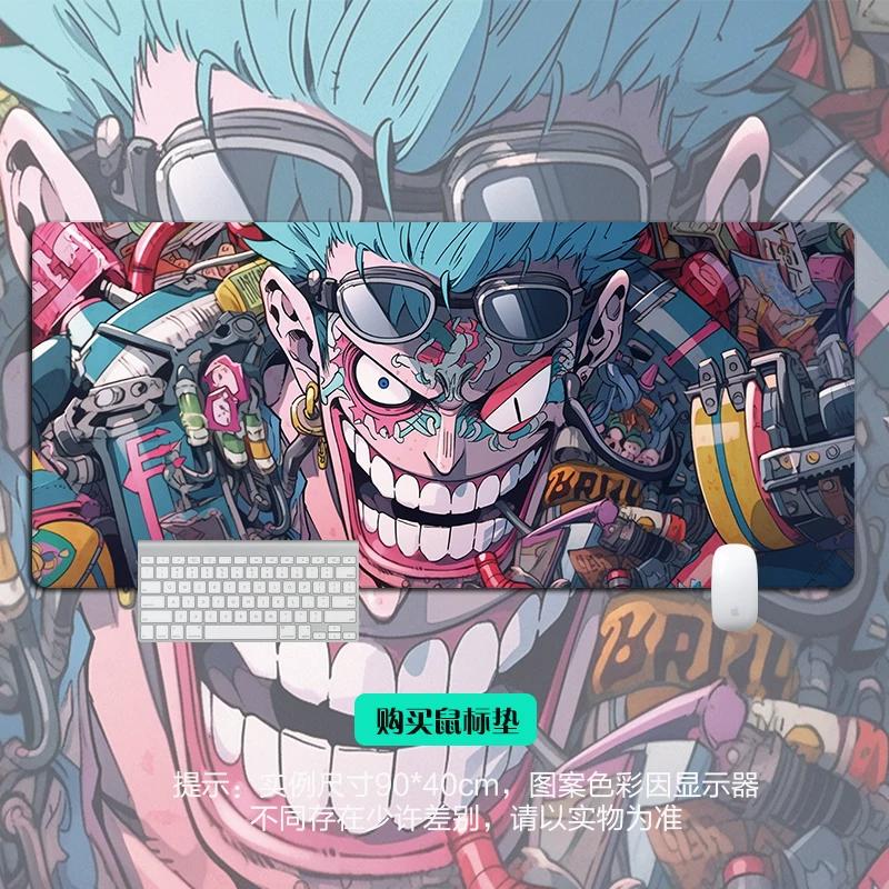 Shounen Anime ONE PIECE Leather Mouse Pad Oversized Anime E-sports Game Table Mat Notebook Keyboard Non-slip Waterproof Mouse Pad Office Desktop Pad
