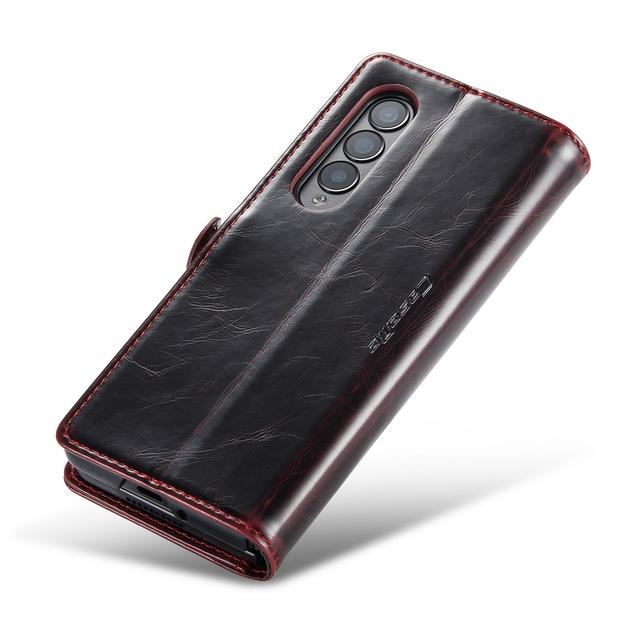 Anti -Slip Comfortable Leather Wallet Case For Samsung Galaxy Z Fold 4 Fold4 5g Fold3 Fold 3 Shockproof Phone Accessories Cover