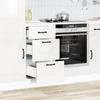 Kitchen Base Cabinet Kalmar High Gloss White Particleboard