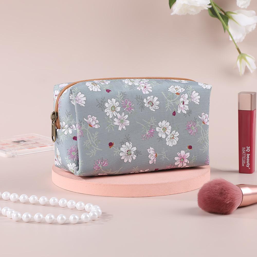 New Floral Octagonal Makeup Bag Women s Cosmetic Bag Portable Travel Wash Bag High-end Makeup Pouch Travel Cosmetic Organizer 18 10 7.5cm