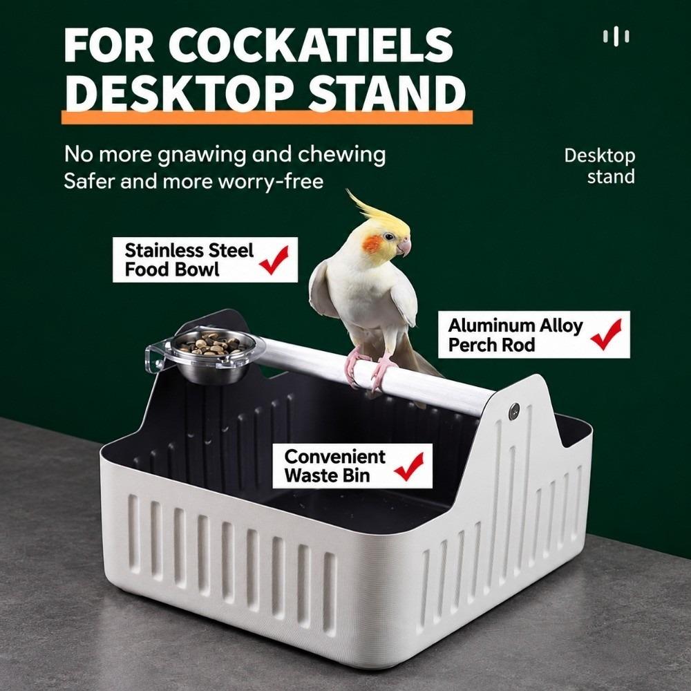 Easy Clean Parrot Fixed-Point Defecation Station Bird Defecation Station  Parakeet
