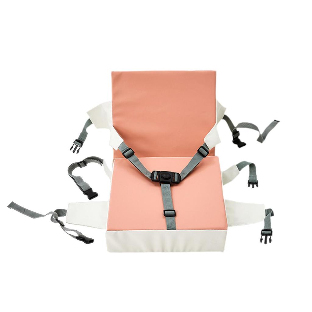 Kids Booster Seat Cushion Adjustable Seat Belts Soft High Chair Seat Cushion for Dining Room Traveling Home Use Indoor Outdoor