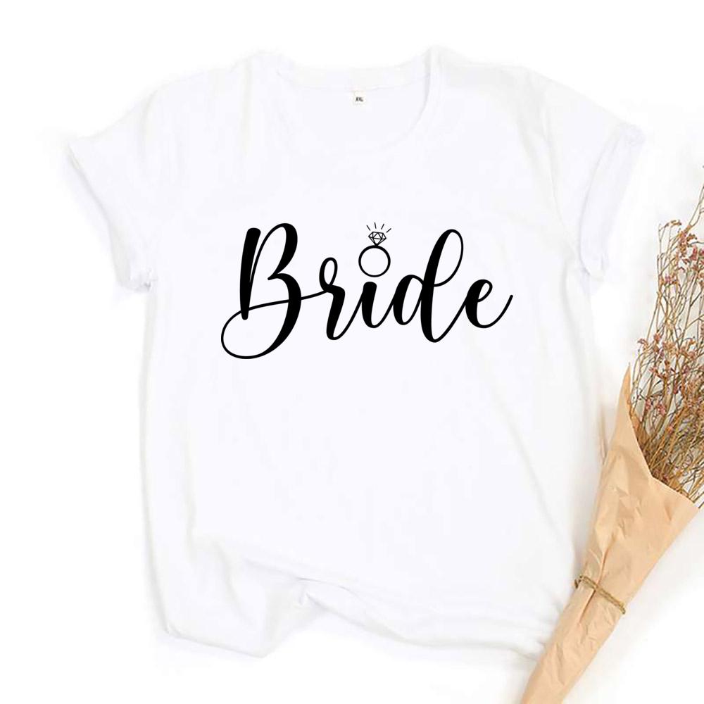 Bachelorette Party Shirt Woman's T-Shirt Bride Crew Team Bride Tee Wedding Gift for Brides Clothes
