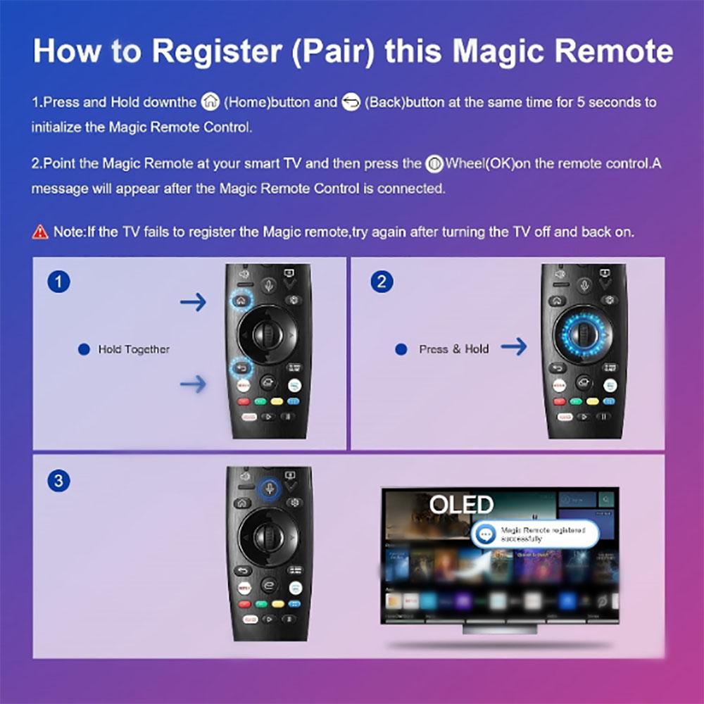 Ersatzfernbedienung AN-MR600 für LG Magic Smart TV (KEINE SPRACHFUNKTION)
