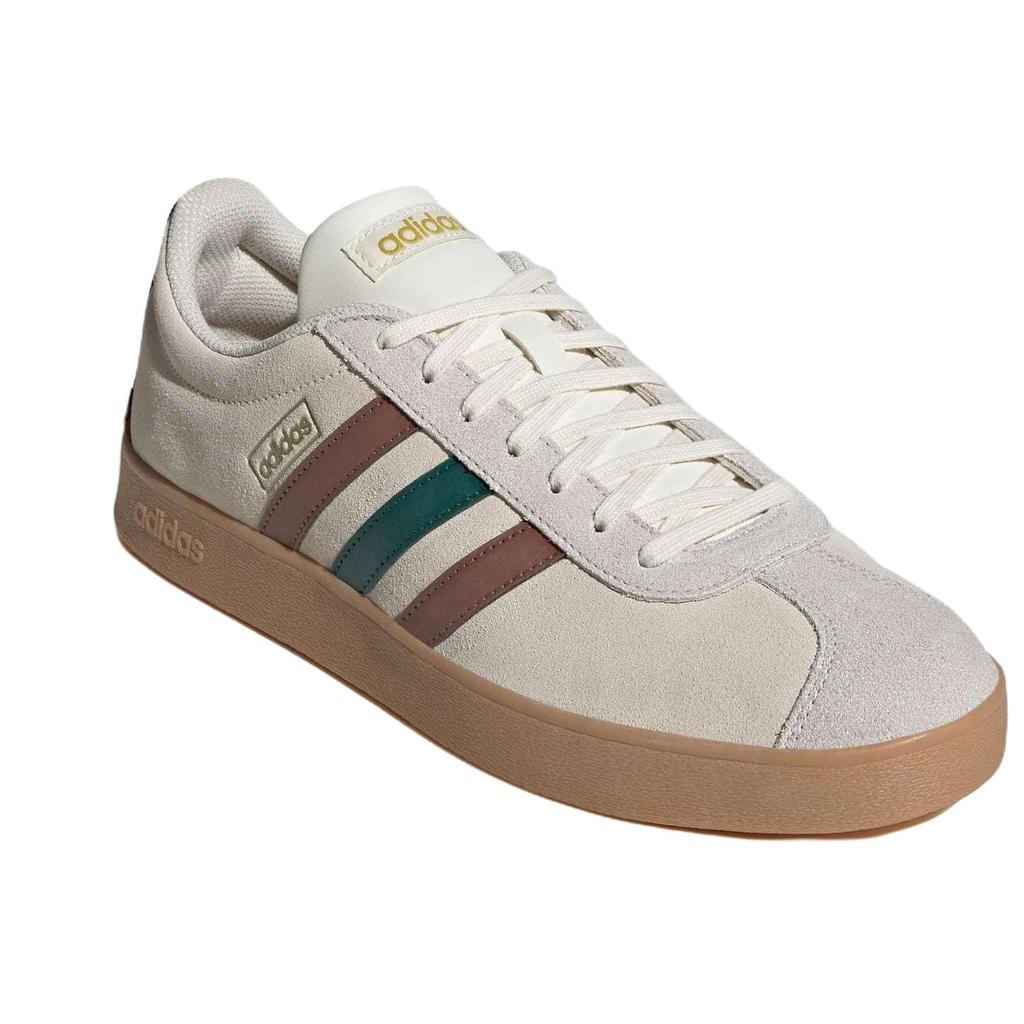 Adidas Vl Court 2.0 Comfortable Fashion Low-Top Skate Shoes Unisex Sneakers Light-Brown JR8319