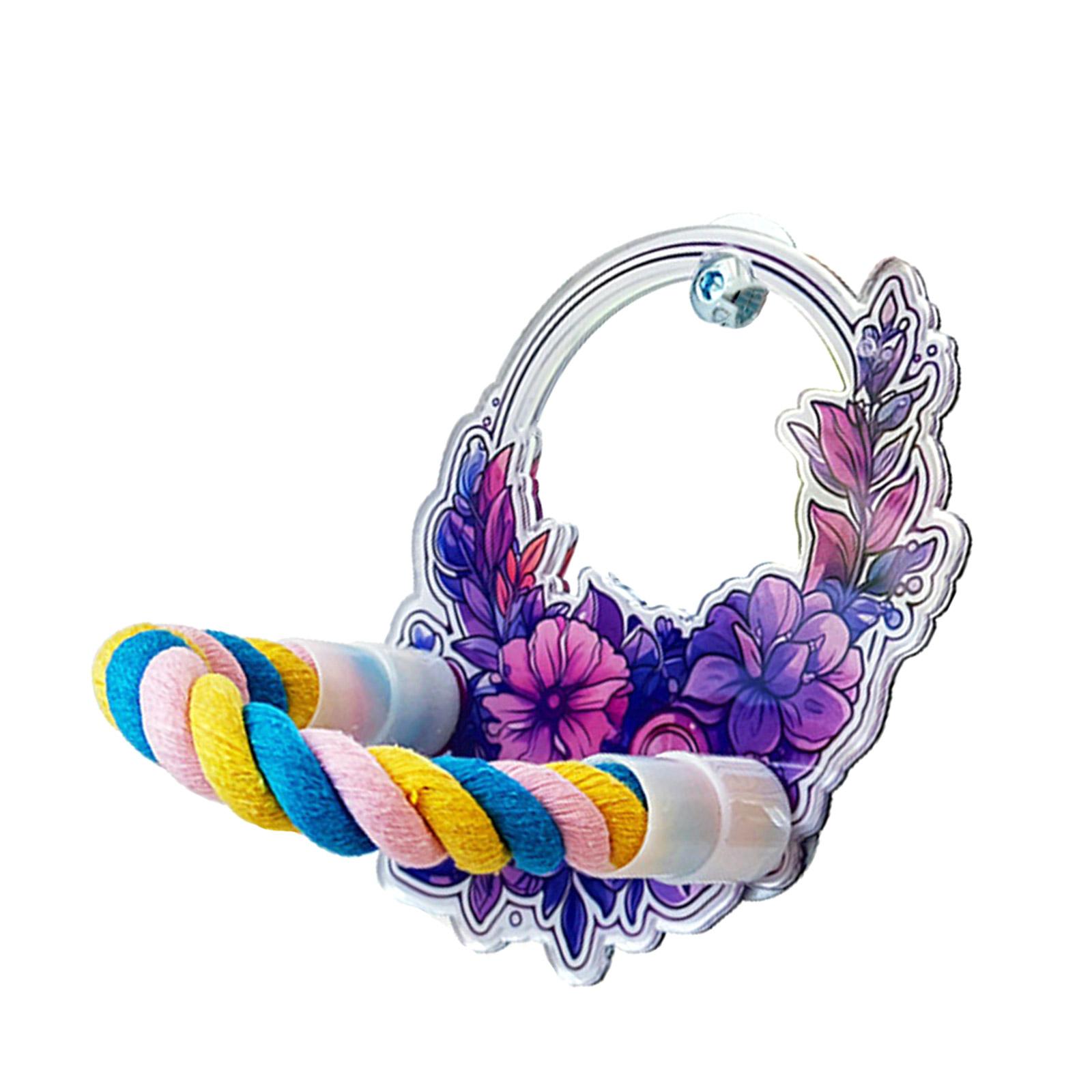 

Birdcage Perch Mirror Toy Standing Perch Parrots Lovely Mirror Birdcage Entertainment Accessories for Conures Lovebirds A