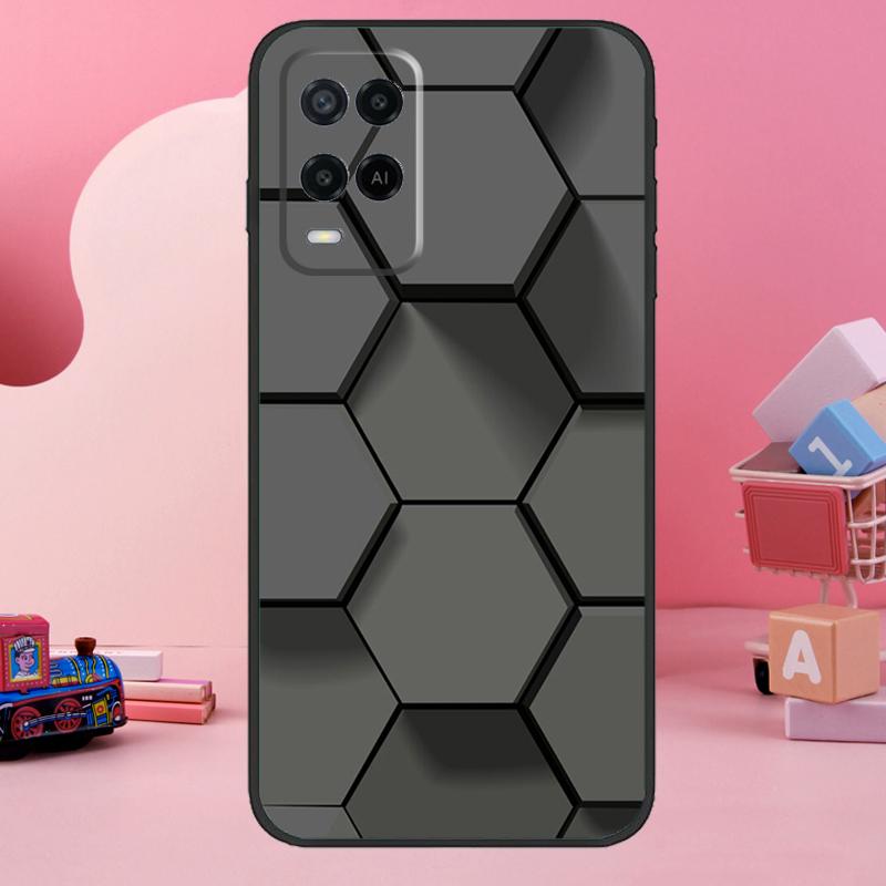 Carbon Fibre Futuristic Neon Case For Oppo A98 A78 A18 A38 A58 A60 A80 A40 A77 A57 A17 A74 A54 A94 A96 A76 A16 A15 A5 Pro