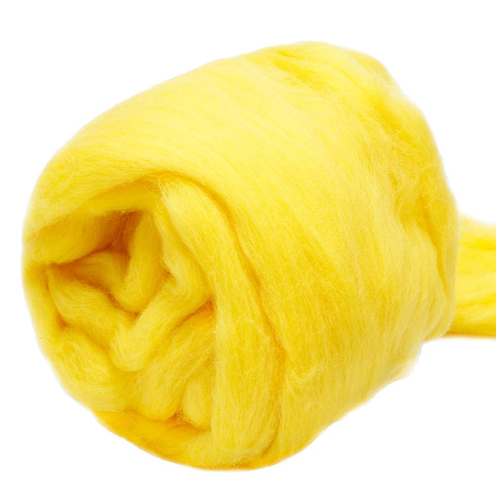 Fenrry 100g Yün Roving İplik Elyaf Roving Yün Üstü Yün Keçe Malzemeleri Saf Yün Kalın İplik Eğirme Kendin Yap El Eğirmesi için