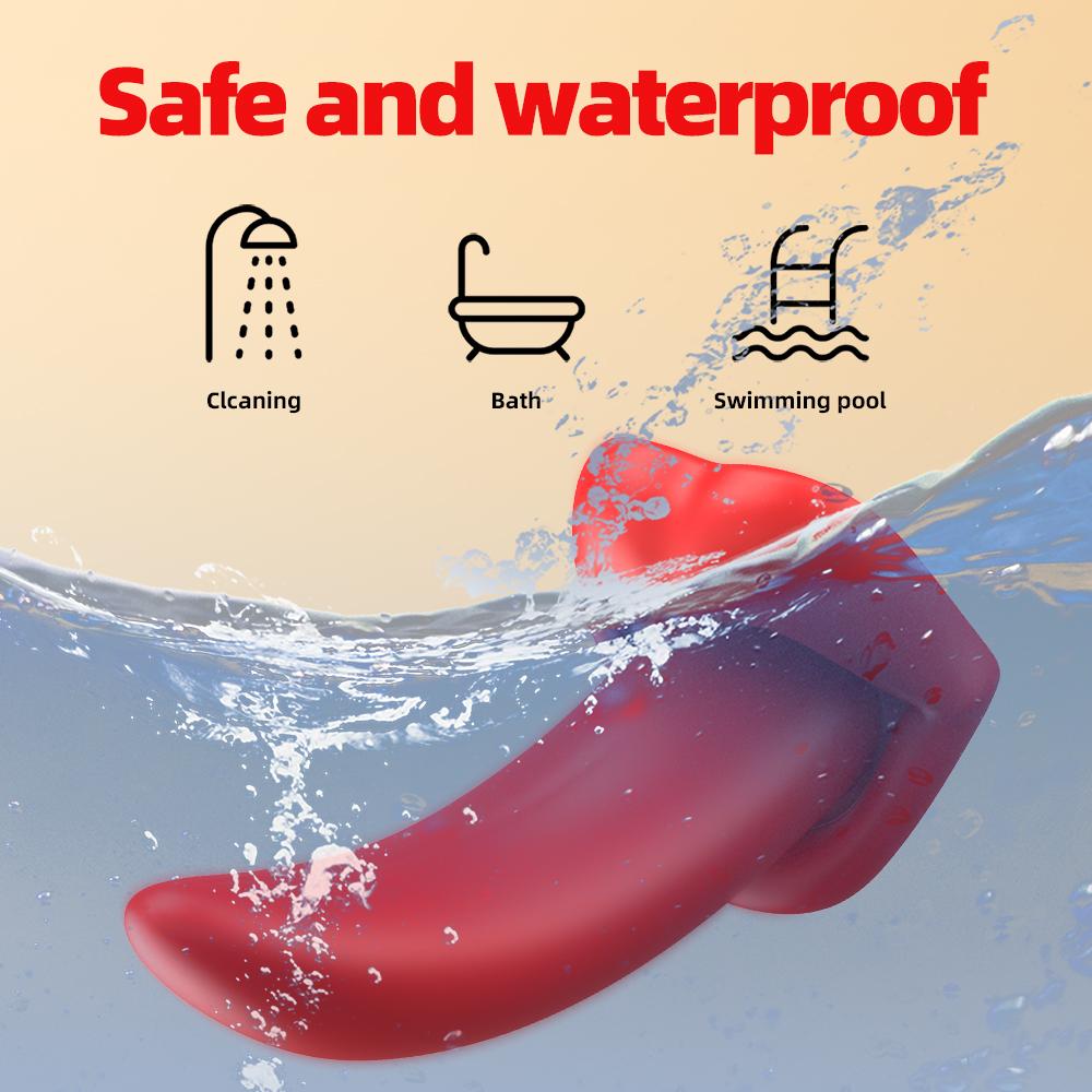 APP Small Vibrator Tongue Licking Vibrating Clitoral Stimulation Sex Toy 10 Vibating Modes G Spot Female Masturbator Sex Product