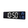 Rechargeable LED Digital Alarm Clock with Temperature Display and Snooze Function - Wall or Bedside Use.