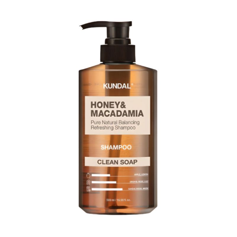 [Kundal] Honey & Macadamia Nature Shampoo 500ml – pH Balanced & Sulfate-Free Hair Care
