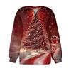 Women's Casual Fashion Long Sleeve  Print Oversize Zip Sweatshirt Top
