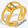 6pcs/lot Gold Plated Stainless Steel Base Rings Settings DIY Blank Knuckle Rings for Women Jewelry Charms Never Fade Wholesale