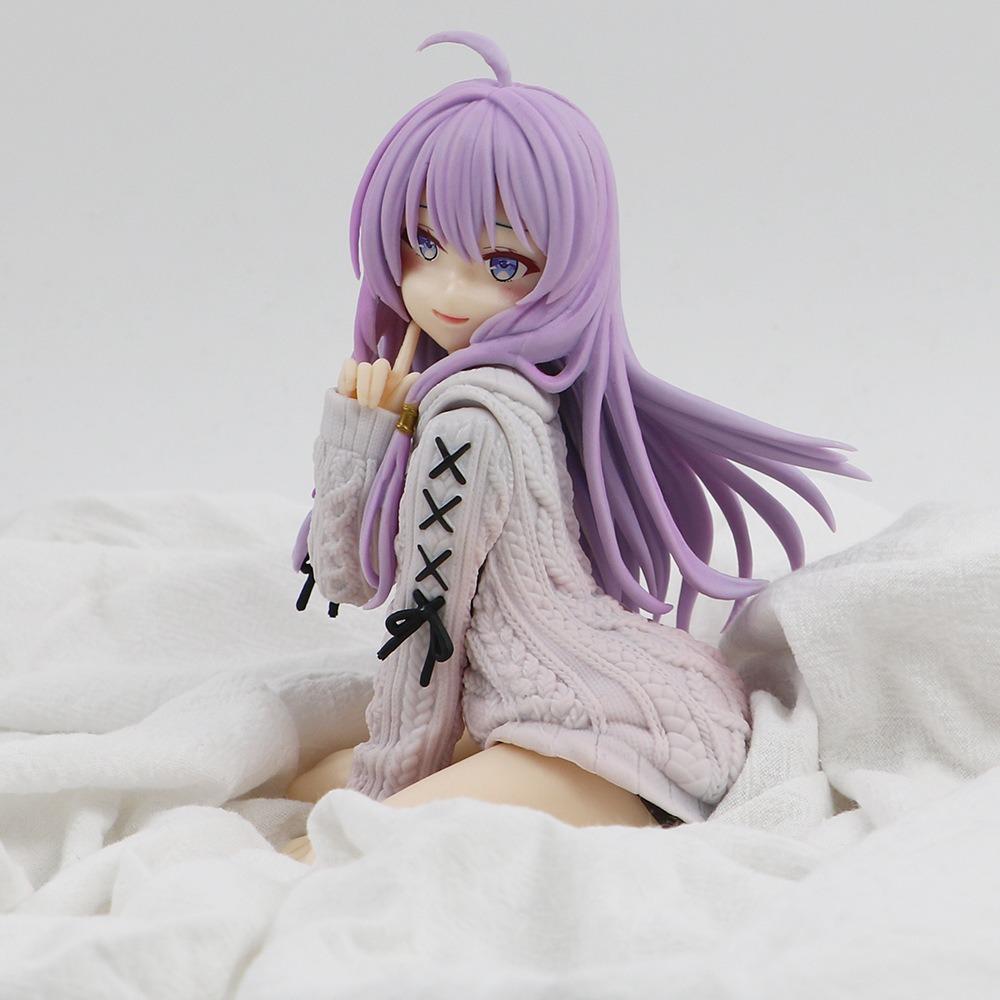 13cm The Journey of Elaina Anime Figures Model Elaina Sweater Doll Action Figure Room Desk Decor Gift Toys
