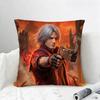 Game Devil May Cry Cushion Cover Natural Linen Pillowcase Set AllinOne Decor for Sofa Bedroom  Chair