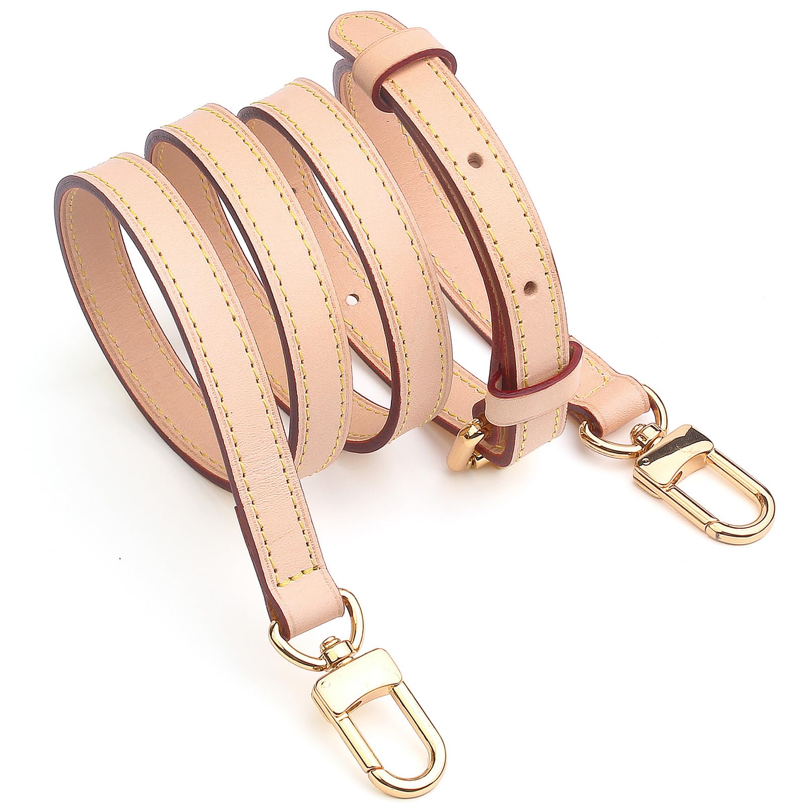 

Vachetta Vegetable Tanned Leather Crossbody Bag Handbag Replacement Shoulder Strap Adjustable Length Perfect for SPEEDY 20 25 Length [jiesinlov]