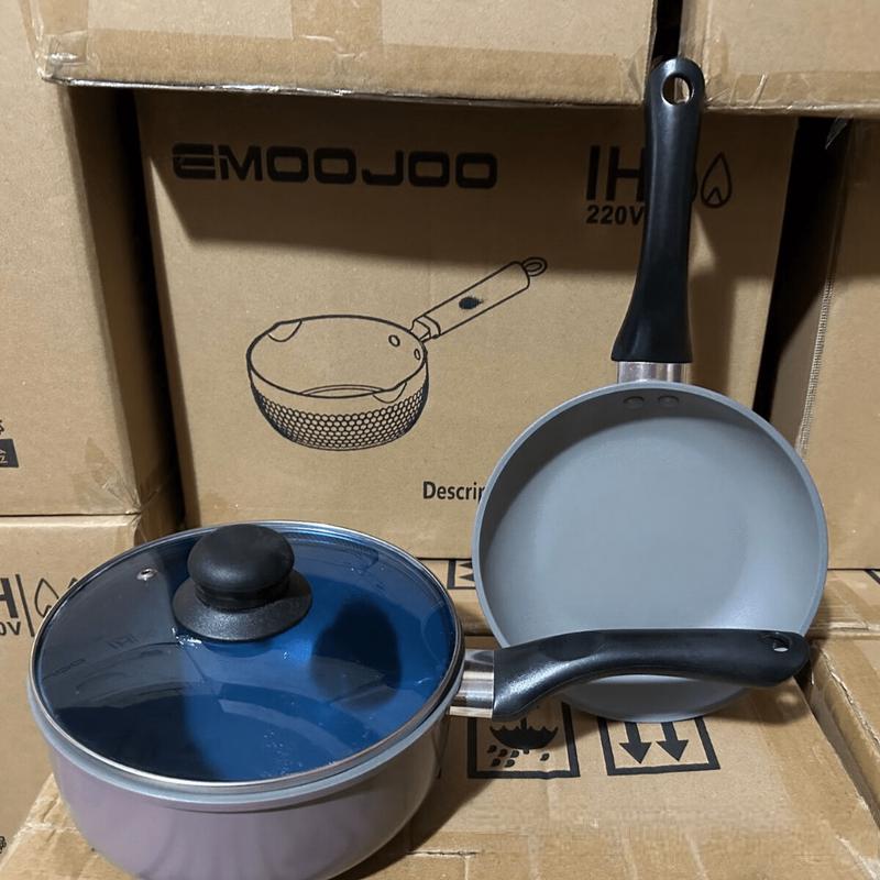 24cm Non-stick Aluminum Saucepan with Lid