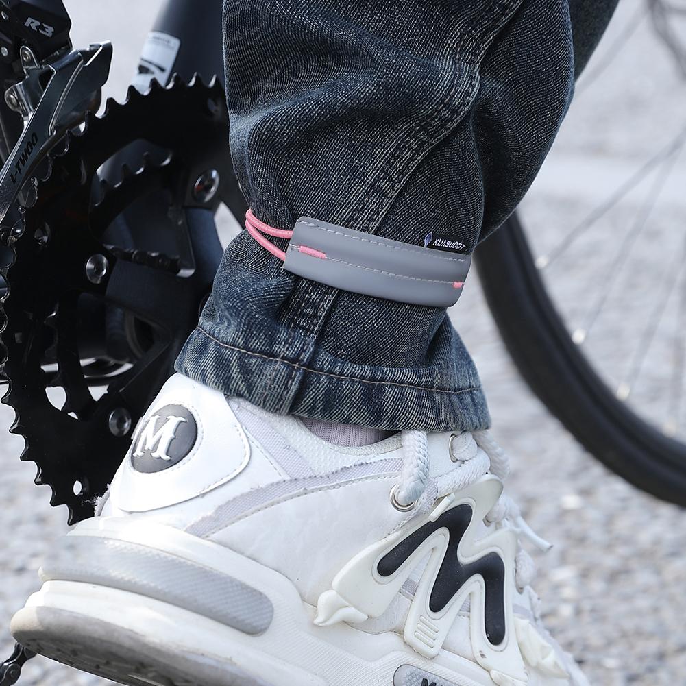 Reflective Bike Pants Strap High Visibility Cycling Pants Cuff Band Biking Safety Bands for Night Walking Cycling Running