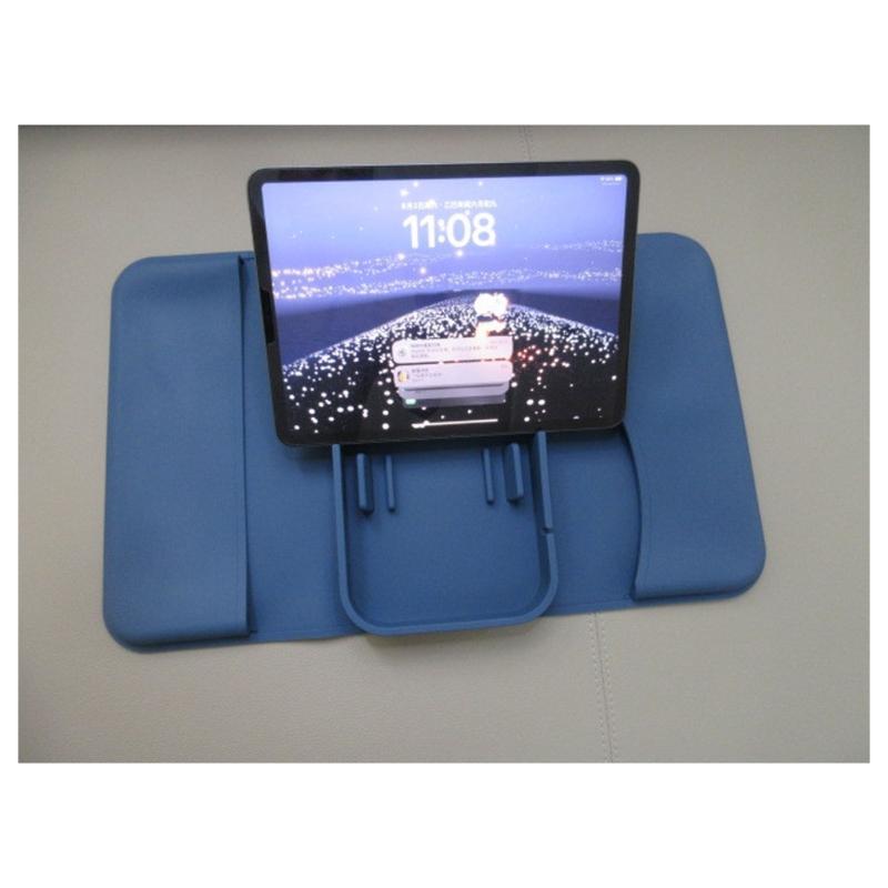 Drink Holder Tray for Sofa Armrest with Screen Slot, Side Pockets and Open Sections for Remotes, Glasses and Everyday Grab Items Indoors