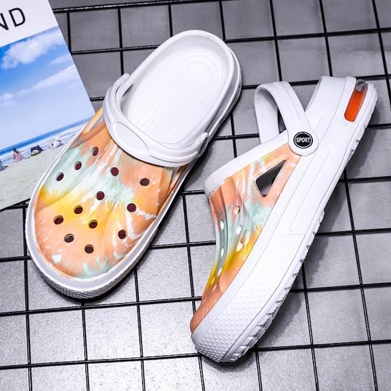 Letní graffiti dřeváky sandály pro muže a ženy sandály se vzduchovým polštářem maskáčové pantofle párové zahradní boty pánská ležérní obuv